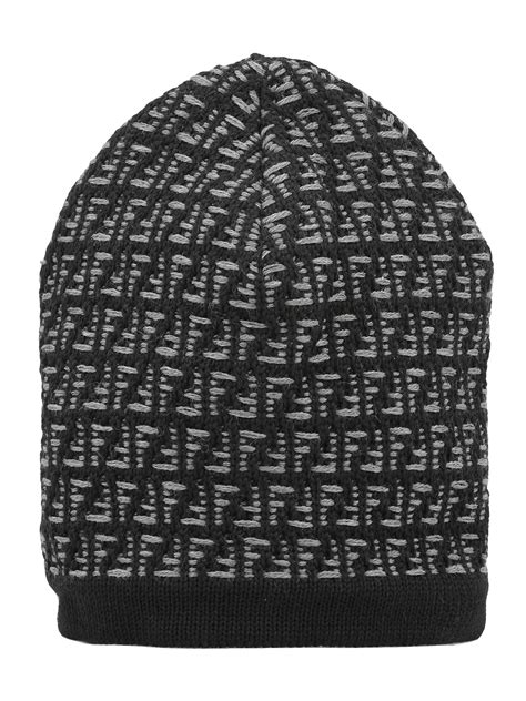 fendi black wool hat|Fendi stocking hat.